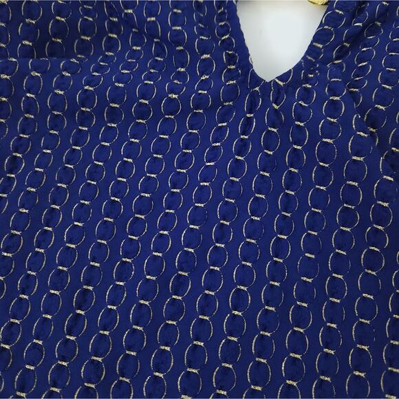 New Trina Turk Adeline Halter One Piece Swimsuit Navy Size 8 - Picture 5 of 6